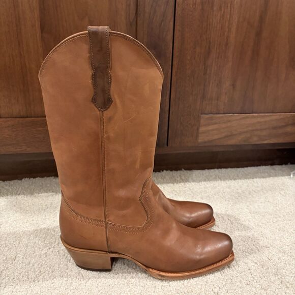 Cleo + Wolf Ivy Western Boots  Leather Womens Size 7 In Sand Msrp $230  Cowboy - Picture 3 of 12